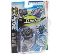BEYBLADE Burst Turbo Slingshock Dual Pack Dullahan D4 e Dark-X Nepstrius N4 - 2 Trottole da combattimento con rotazione a destra Et 8+ E4749