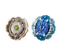 BEYBLADE Burst Turbo Slingshock Dual Pack Engaard E4 e Stone-X Quetziko Q4-2 Trottole da Combattimento con Rotazione Destra Et 8+