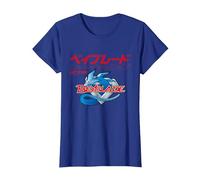 Beyblade Let IT RIP Logo Maglietta, Donna, Blu Reale, L