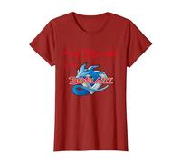 Beyblade Let IT RIP Logo Maglietta, Donna, Mirtillo Rosso, XS