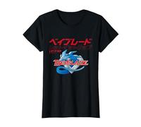 Beyblade Let IT RIP Logo Maglietta, Donna, Nero, 3XL