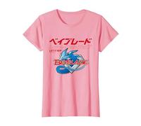Beyblade Let IT RIP Logo Maglietta, Donna, Rosa, XXL