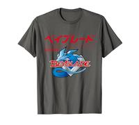 Beyblade Let IT RIP Logo Maglietta, Uomo, Asfalto, M