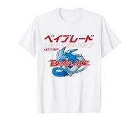 Beyblade Let IT RIP Logo Maglietta, Uomo, Bianco, XXL