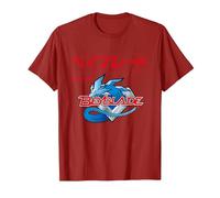 Beyblade Let IT RIP Logo Maglietta, Uomo, Mirtillo Rosso, L