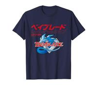 Beyblade Let IT RIP Logo Maglietta, Uomo, Navy, 3XL