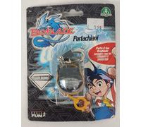 BEYBLADE WOLBORG PORTACHIAVI BASIC FUN GIOCHI PREZIOSI KEYCHAIN GIALLO NERO GREY