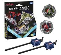 Beyblade X and Marvel Collab, Spider-Man 6-60R vs. Hulk 3-85N, 2 Takara Tomy Top