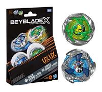 BEYBLADE X CIRCLE GHOST 4-60LR UX E HACK VIKING 4-55O UX SET DUAL PACK CON 2 GIO