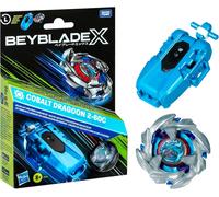 Beyblade X COBALT DRAGON 2-60C Deluxe Left Spin String Launcher set Hasbro G1491