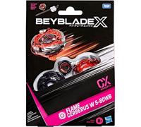 Hasbro Beyblade X, Set Starter Pack Flame Cerberus W 5-80WB CX con trottola di Resistenza e Lanciatore di Takara Tomy, trottole da Combattimento Giocattolo, dagli 8 Anni in su