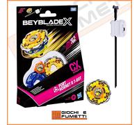 Beyblade X, Set Starter Pack Fort Hornet R 7-60T CX con Trottola e Lanciatore