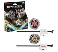 Beyblade X in collaborazione con Transformers, Optimus Primal 3-60F vs. Starscream 3-80N, confezione multipla con 2 trottole e 2 lanciatori, trottole da battaglia per bambini e bambine di 8 anni