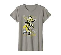 Beyblade X Multi Nana-IRO Let It Rip Maglietta, Donna, Ardesia, 3XL