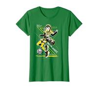 Beyblade X Multi Nana-IRO Let It Rip Maglietta, Donna, Verde Mela, XXL