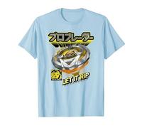 Beyblade X PRO Blader Multi Let It Rip Maglietta, Uomo, Celeste, S