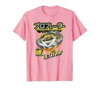 Beyblade X PRO Blader Multi Let It Rip Maglietta, Uomo, Rosa, 3XL