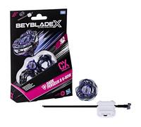 Beyblade X, Set Starter Pack, Dark Perseus B 6-80W CX, trottola e Lanciatore