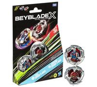 Beyblade X Tail Viper 5-80O and Sword Dran 3-60F Dual Pack Set with 2 Right-Spinning Tops; Battling Top Toys for 8 Year Old Boys and Girls