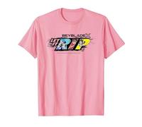 Beyblade X Team Persona Let It Rip Maglietta, Uomo, Rosa, S