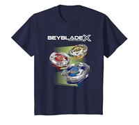 Beyblade X Team Persona X Logo Maglietta, Bambini, Navy, 10 Anni