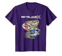Beyblade X Team Persona X Logo Maglietta, Bambini, Viola, 12 Anni