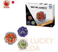 Beyblade X UX-21 Hells Nether Deck Set (set di 3 tipi) Takara Tomy NUOVO