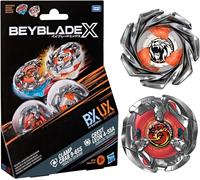 Beyblade X, Clamp Crab 9-65S BX e Crest Leon 4-55A UX, set Dual Pack con 2 trottole con rotazione a destra di Takara Tomy, trottole da battaglia giocattolo, dagli 8 anni in su