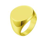 Beydodo Anello da uomo, in acciaio inox, larghezza 20 mm, personalizzabile, argento, oro, nero, 62 (19.7), Metallo non prezioso, Nessuna pietra preziosa