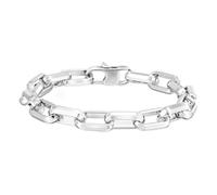 Beydodo Bracciale da uomo in acciaio inox, argento, nero, oro, 21 cm, spessore 9,2 mm, personalizzabile, 9.2mmx21cm, Acciaio inossidabile, Nessuna pietra preziosa