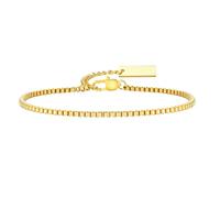 Beydodo Bracciale da uomo in oro e argento, 19/21 cm, in acciaio inox con ciondolo, catena veneziana, bracciale da uomo personalizzato, 2MMx19cm, Acciaio inossidabile, Nessuna pietra preziosa