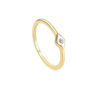 Beydodo Fedi nuziali da donna 375 585 750 in vero oro personalizzato, sottile con moissanite, anello solitario, anello di fidanzamento, matrimonio, misura 50-62, 20 (19,1), metallo prezioso