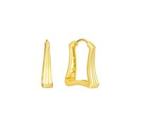 Beydodo Orecchini a cerchio da donna in oro 750 585 375, con geometria, orecchini a cerchio, matrimonio, sposa in bijouterie, metallo prezioso, Nessuna pietra preziosa