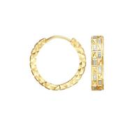 Beydodo Orecchini a cerchio da donna in oro 750 585 375, orecchini a cerchio, geometria, per matrimonio, senza nichel, metallo prezioso, Nessuna pietra preziosa