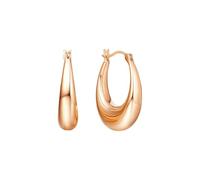 Beydodo Orecchini da donna in oro rosa 750 585 375 orecchini a cerchio luna matrimonio orecchini anallergici per donne, metallo prezioso, Nessuna pietra preziosa