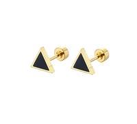 Beydodo Orecchini in acciaio chirurgico a forma di triangolo, per uomo, Regular, Nessuna pietra preziosa