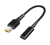 BEYEE Cavo di ricarica da USB C a punta sottile per computer portatile, adattatore convertitore da tipo C a quadrato per Lenov Yoga T470s T470 T460s T450 T450s ThinkPad X1 (da USB-C femmina a punta