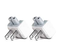 Beyee Travel Caricabatterie Convertitore US Duck Head Plug, connettore di ricambio per iPod, iPhone, tablet iPad, adattatore di alimentazione AC Macbook (2xUS Plug)