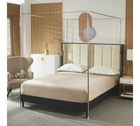 Beyeutao Telaio per letto a baldacchino in acciaio inox, 180 x 200 x 200 cm (larghezza x lunghezza x altezza), per letto super king size, zanzariera, telaio per tende da letto, telaio a baldacchino,