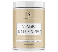 Beyn Beauty® Maschera Capelli Ristrutturante Magic Botoxpro, Trattamento capelli danneggiati, Idratante, lisciante, rinforzante, Acido ialuronico, cheratina, tannino, Made in France (Muschio Bianco)