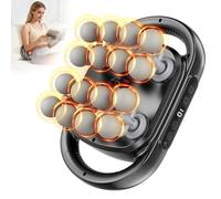 Beyn Set di pistole massaggianti a 16 teste, 16 teste grigie incluse, 30 livelli di velocità, massaggio profondo dei tessuti per rilassamento muscolare di schiena/gamba/piede, design portatile