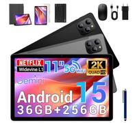 BEYNIVAN Tablet13 Pollici Android 15 tablet con 4G LTE/5G WiFi,36GB RAM+512GB ROM+1TB Espansione,2944x1840 FHD+, Gemini AI,11580mAh,13MP+8MP,BT 5.0/GPS/Split-Screen/Face ID/Tab con Tastiera,Grigio