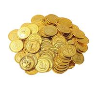 Beyond Dreams® 150 Pezzi Gioco Denaro gettoni per Bambini | Tesoro d’Oro per Party Pirata | Monete finte per Giocare | Giochi omaggi per Bambini per Compleanno e Natale