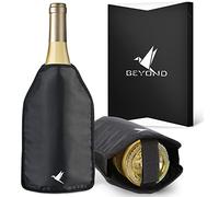 Beyond Glacette per Vino Manica Raffredda Bottiglie - Refrigerante Bottiglie di Vino Bianco, Spumante & Champagne | Refrigeratore da viaggio, Accessori Vino, Borsa Termica per Bevande - Set da 1