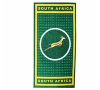 Beyond Happy Springboks - Telo da spiaggia e da bagno, 100% cotone, 150 x 75 cm, motivo: rugby Springboks
