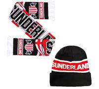 Beyond Happy Sunderland - Berretto invernale con pompon da sci, per tifosi di gatti neri, massimo comfort e calore, Set cappello e sciarpa Bronx, Taglia unica