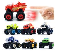 BEYOND MS Set di Giocattoli Monster Truck, Confezione da 6 Camion Giocattolo per Bambini, Età 3+, Unisex, Regalo di Natale o Compleanno