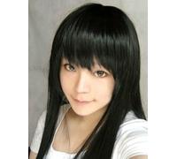 Beyond the Boundary Gintama Cosplay parrucca parrucca lunga dritta nera nera