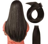 Beyond Your Thought - Extension a clip, capelli veri, 100% capelli veri Remy, per capelli veri, lisci, #6B, 50 cm, 160 g/10 pezzi