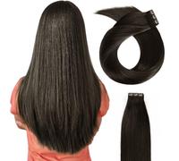Beyond Your Thought - Extension a clip, capelli veri, 100% capelli veri Remy, per capelli veri, lisci, per testa completa, #2B, 40 cm, 130 g/10 pezzi